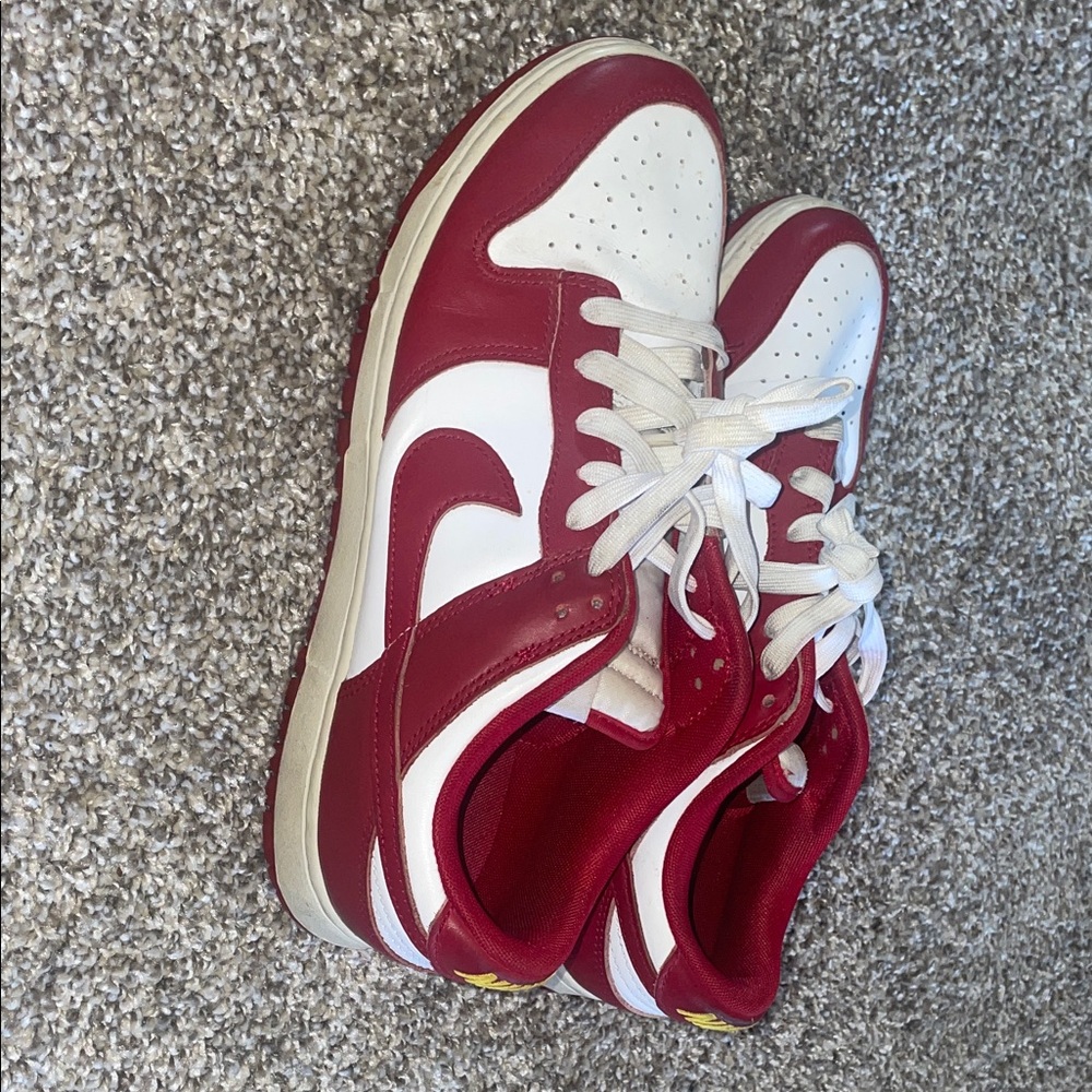 Nike Red and White Sneakers